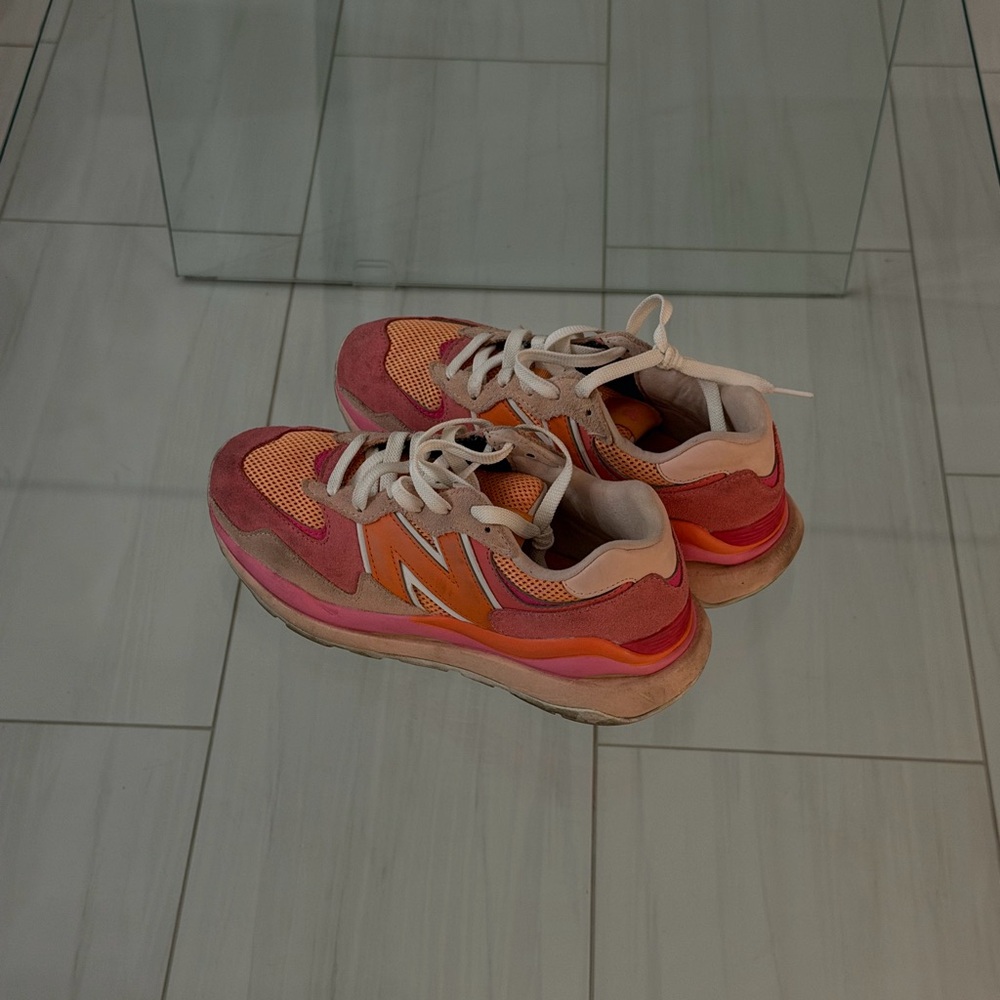 New Balance Pink and Orange Athletic Shoes